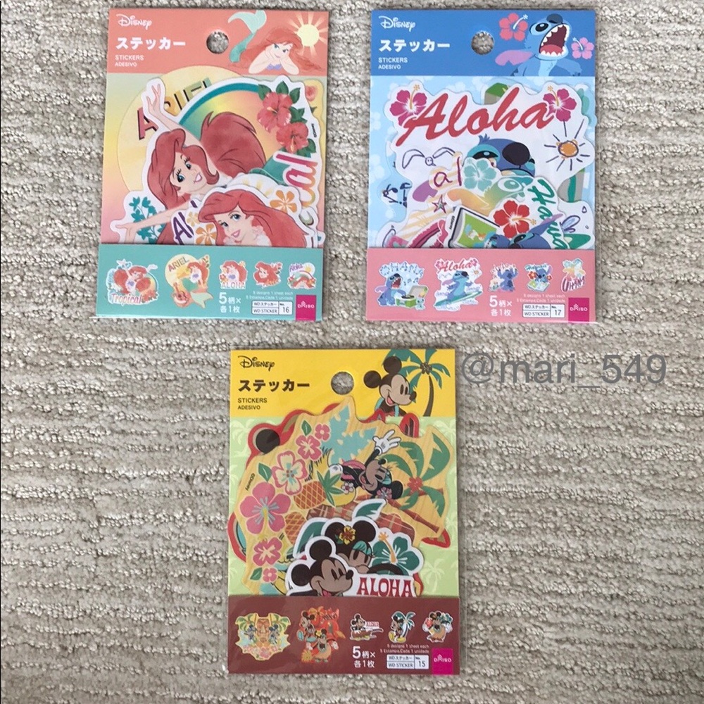 Disney Daiso Set of Stickers